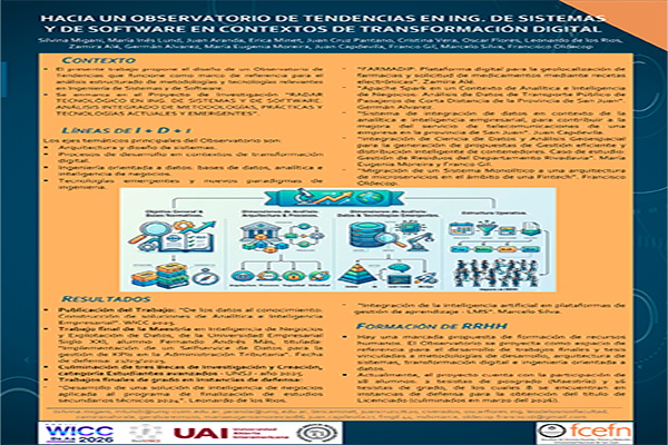 Hacia un Observatorio de Tendencias en Ing. de Sistemas y de Software en Contextos de Transformación Digital